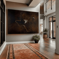 The Lone Star - Metal Wall Art - Umber