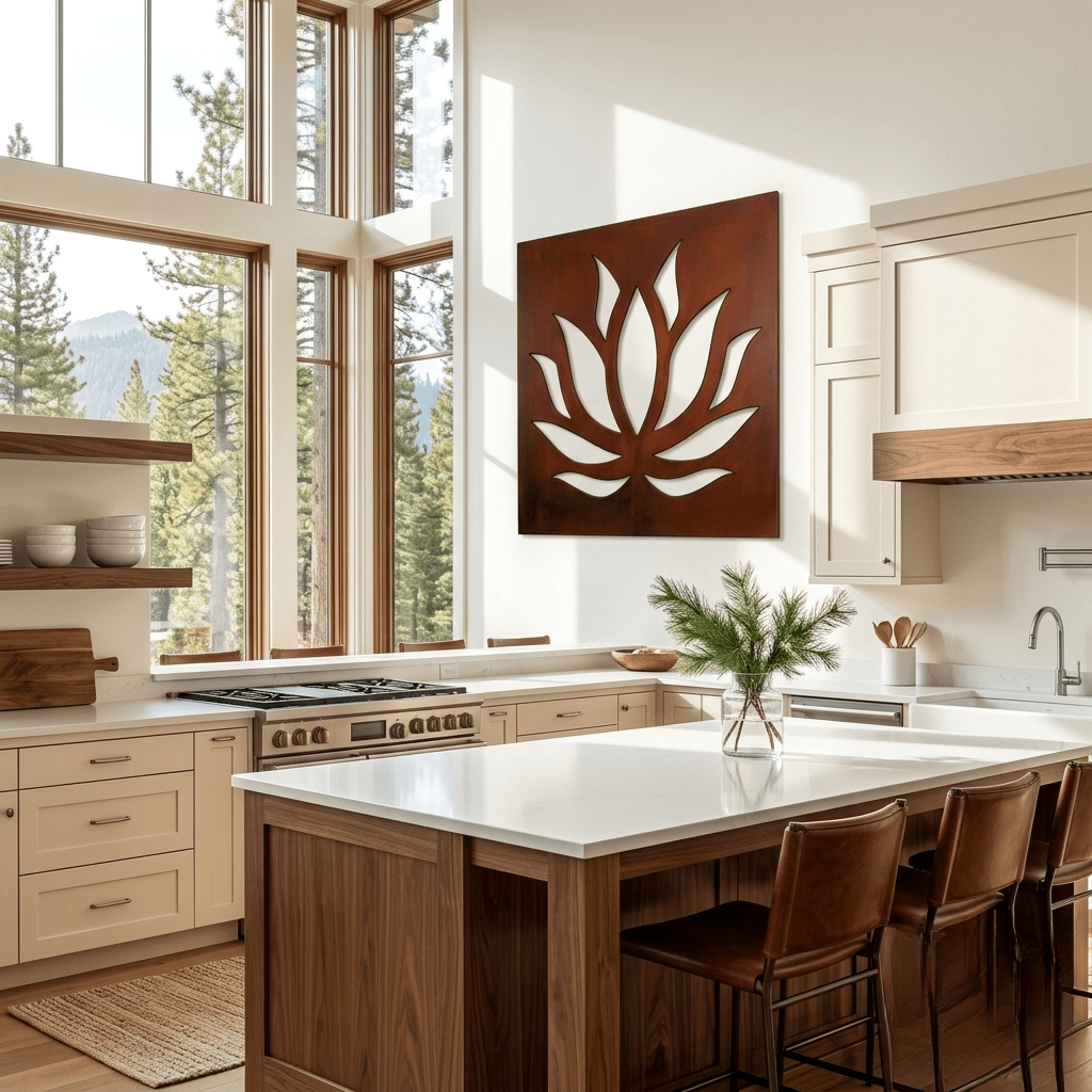 The Lotus - Metal Wall Art - Oxide - Anthem Classic