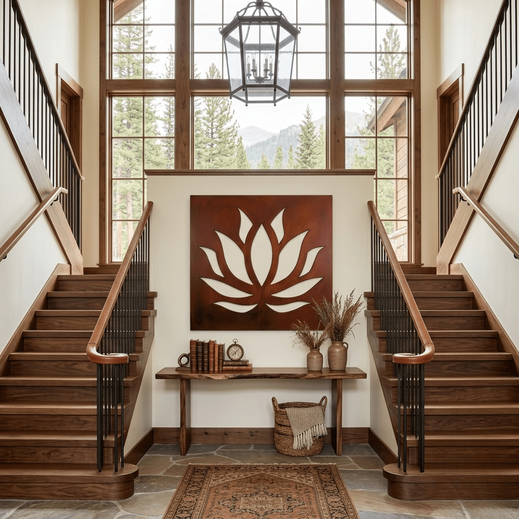 The Lotus - Metal Wall Art - Oxide - Anthem Classic