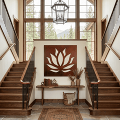 The Lotus - Metal Wall Art - Oxide - Anthem Classic