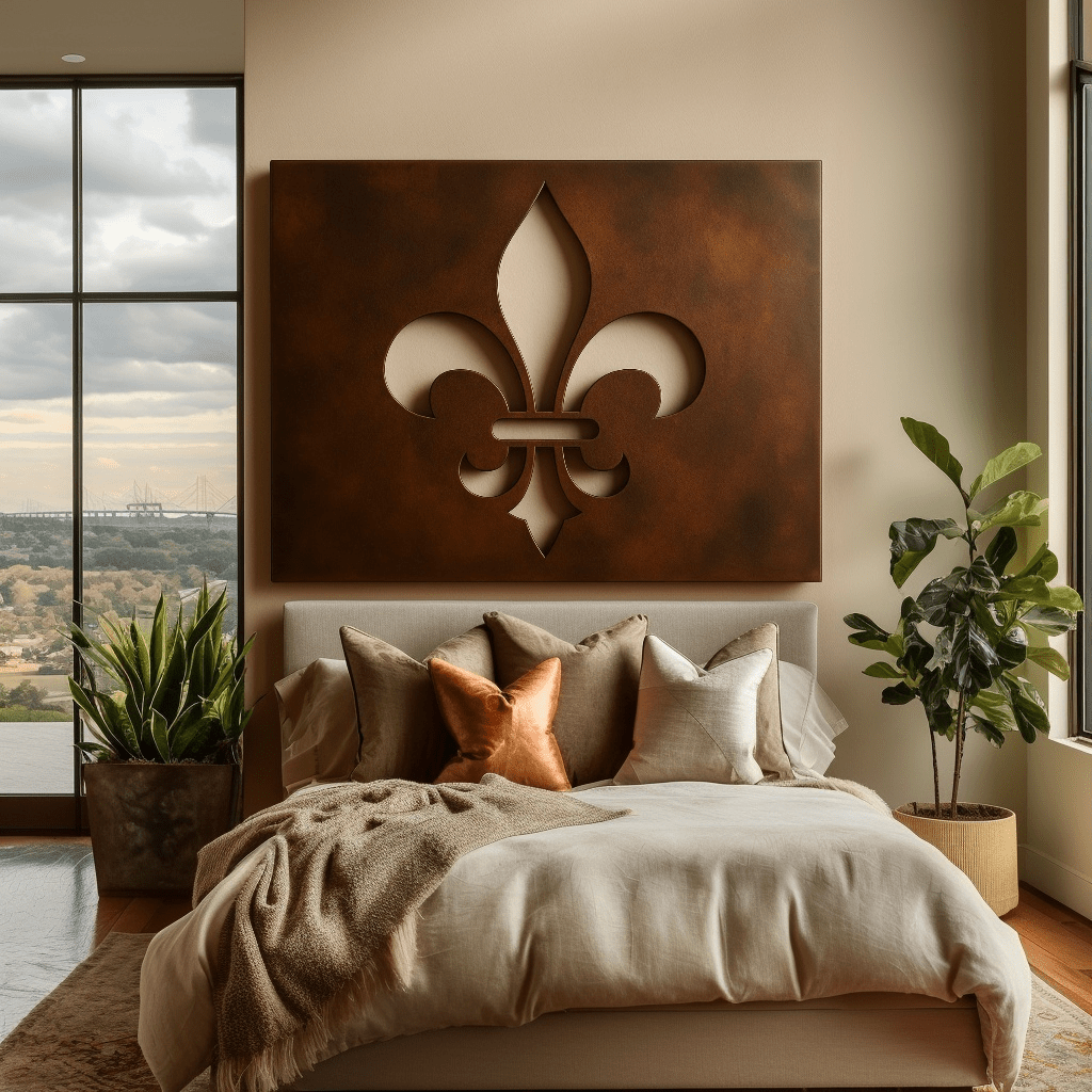 The Louisiana Fleur - de - lis - Metal Wall Art - Anthem Classic
