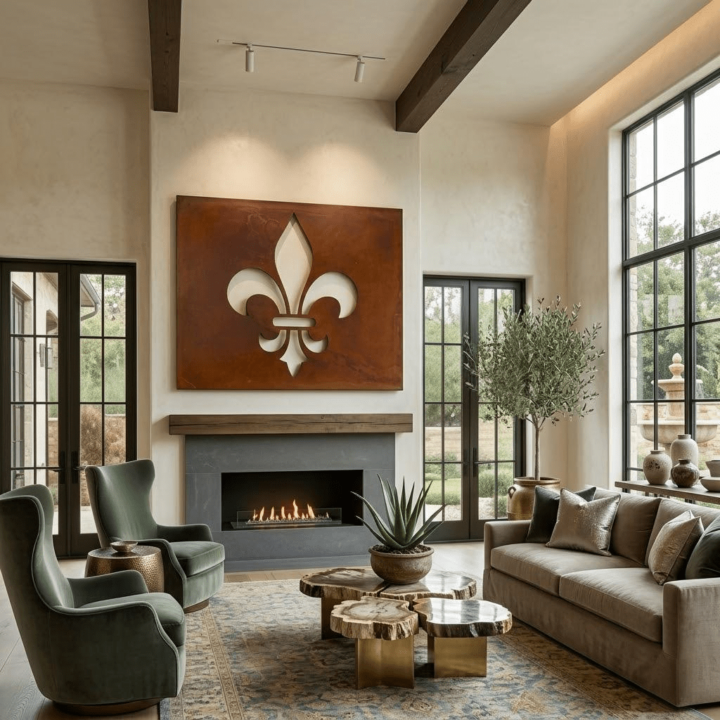 The Louisiana Fleur - de - lis - Metal Wall Art - Anthem Classic