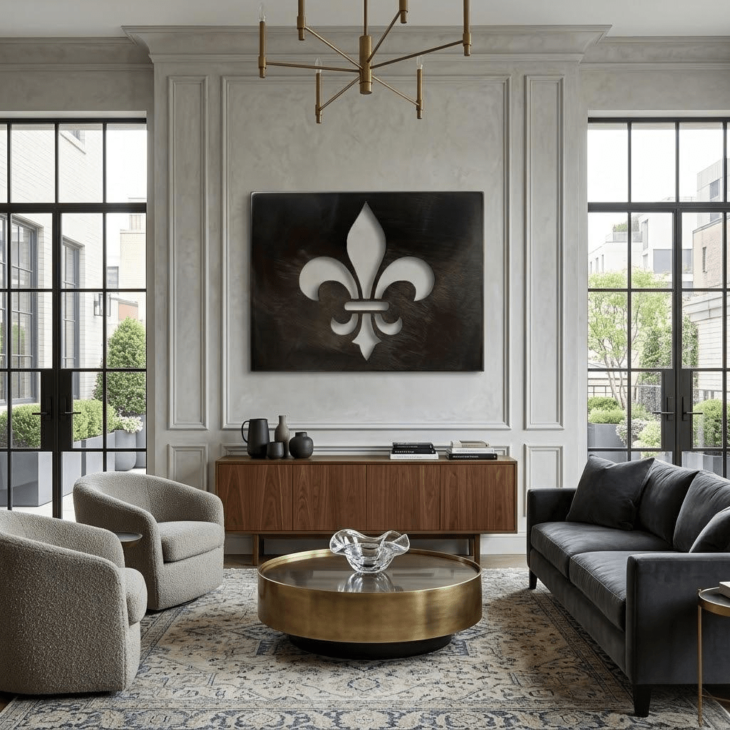 The Louisiana Fleur - de - lis - Metal Wall Art - Anthem Classic