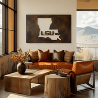 The Louisiana - Metal Wall Art - Landscape - Umber
