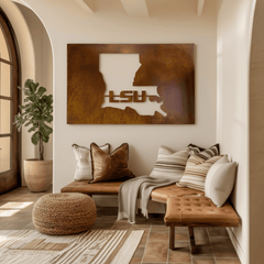 The Louisiana - Metal Wall Art - Landscape Umber - Anthem Classic