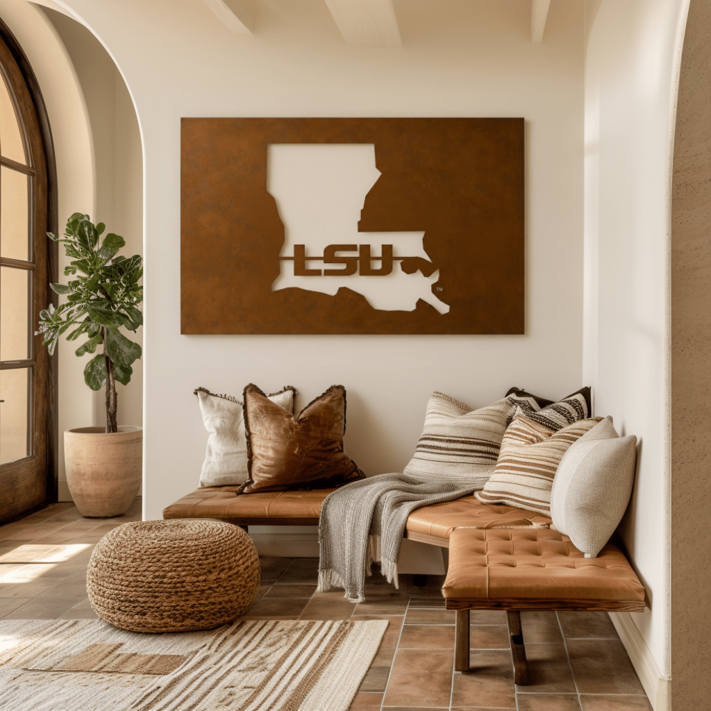 The Louisiana - Metal Wall Art - Landscape Umber - Anthem Classic