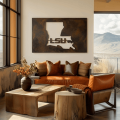 The Louisiana - Metal Wall Art - Landscape Umber - Anthem Classic