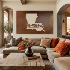 The Louisiana - Metal Wall Art - Landscape Umber - Anthem Classic