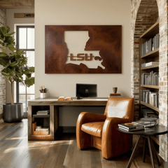 The Louisiana - Metal Wall Art - Landscape Umber - Anthem Classic