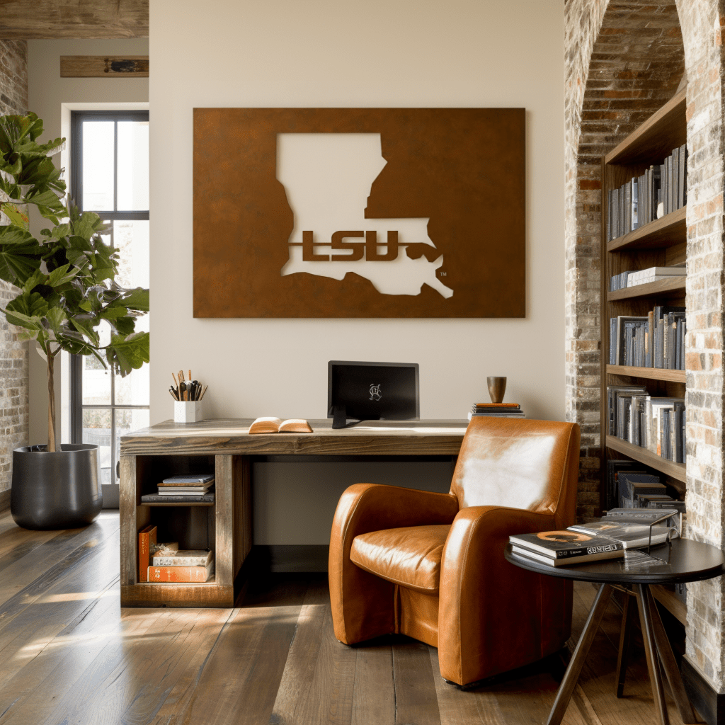 The Louisiana - Metal Wall Art - Landscape Umber - Anthem Classic