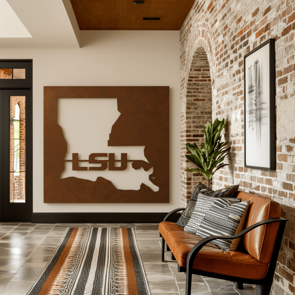 The Louisiana - Metal Wall Art - Square Umber - Anthem Classic