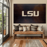 The LSU - Metal Wall Art - Landscape - Umber