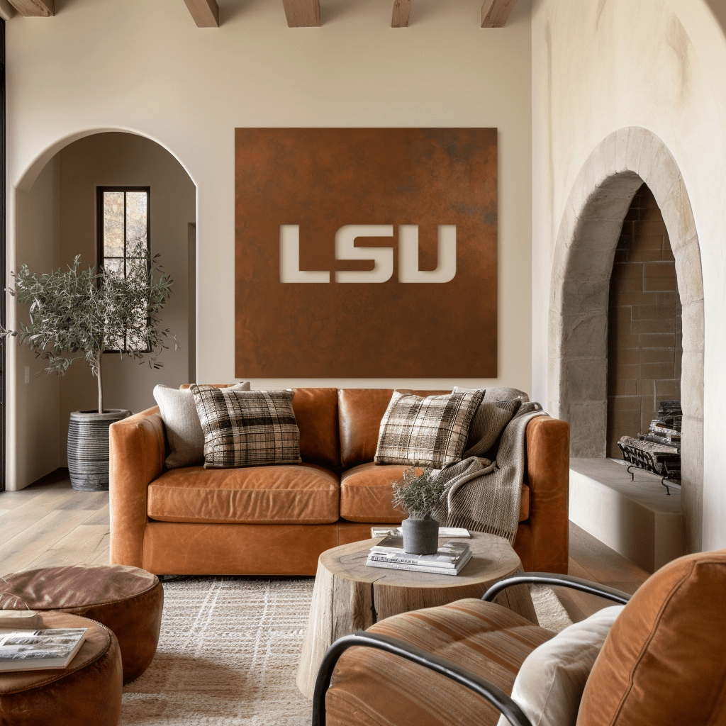 The LSU - Metal Wall Art - Square Umber - Anthem Classic