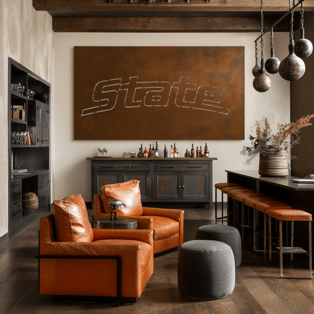 The Michigan State - Metal Wall Art - Landscape Umber - Anthem Classic