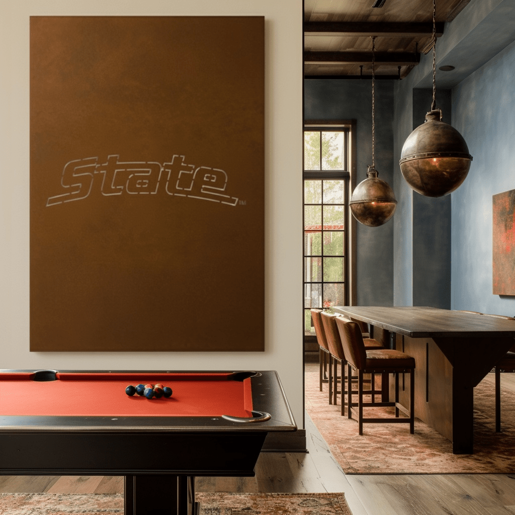 The Michigan State - Metal Wall Art - Portrait Umber - Anthem Classic