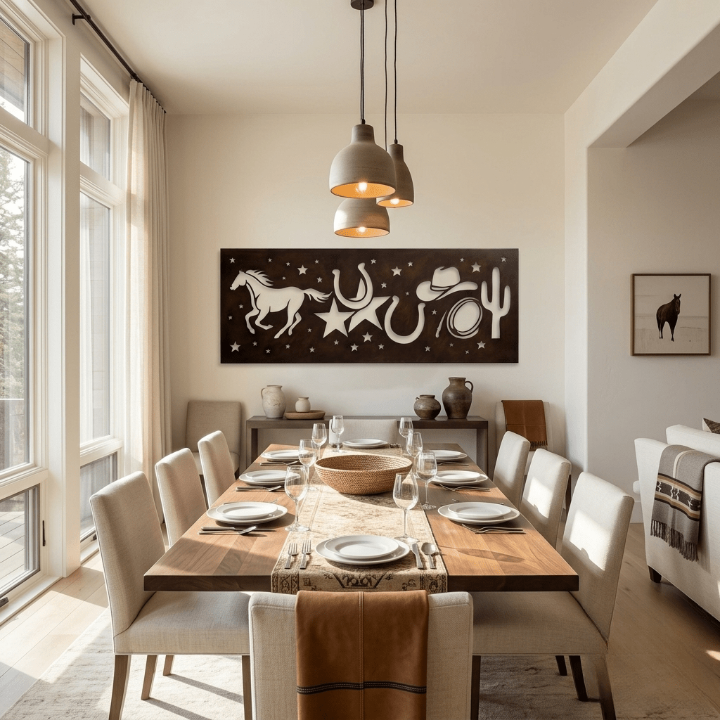 The Midnight Rodeo - Metal Wall Art - Umber - Anthem Classic