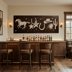 The Midnight Rodeo - Metal Wall Art - Umber - Anthem Classic