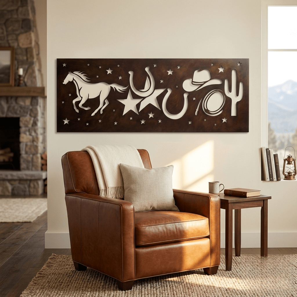 The Midnight Rodeo - Metal Wall Art - Umber - Anthem Classic
