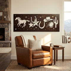 The Midnight Rodeo - Metal Wall Art - Umber - Anthem Classic