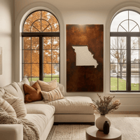 The Missouri - Metal Wall Art - Oxide
