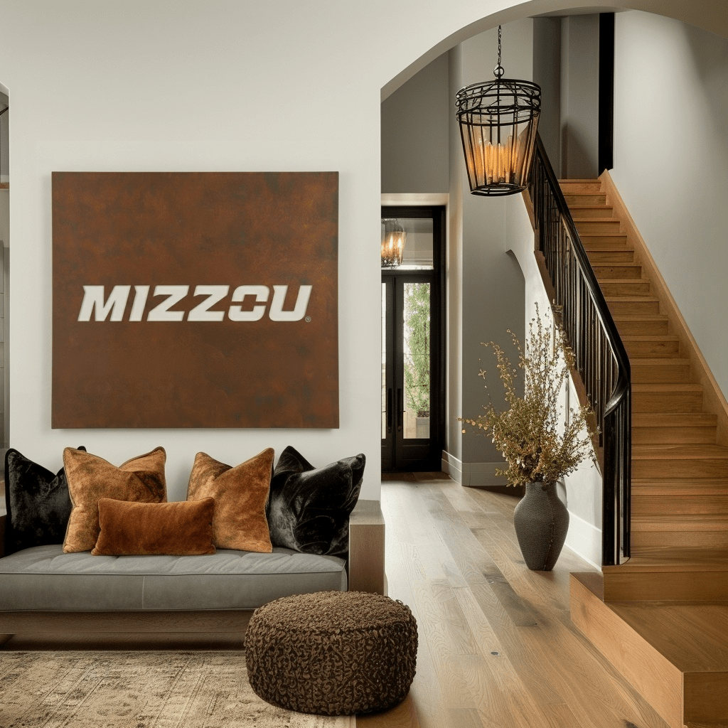 The Mizzou - Metal Wall Art - Square Umber - Anthem Classic