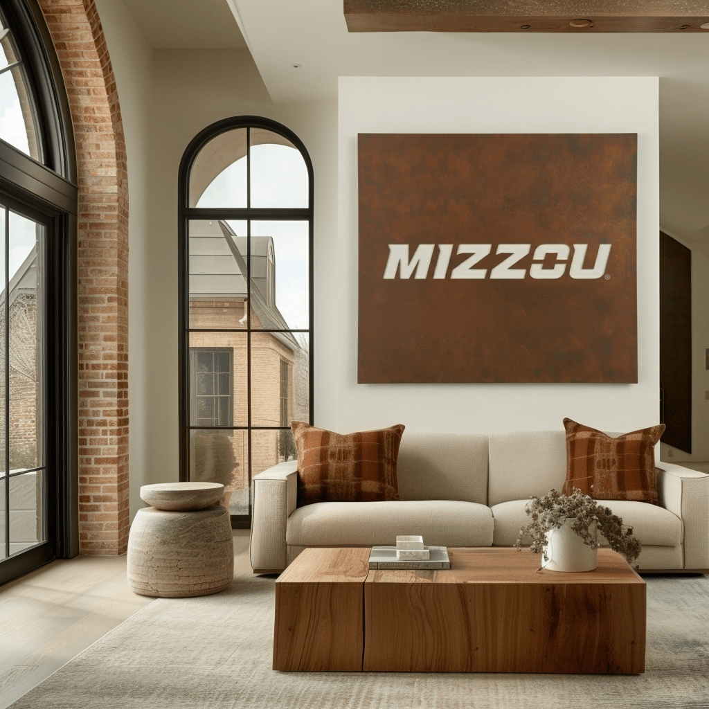 The Mizzou - Metal Wall Art - Square Umber - Anthem Classic
