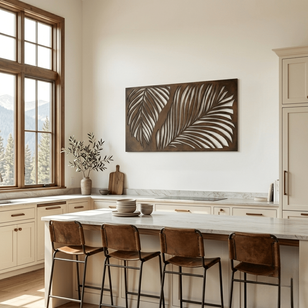 The Monolith Palm - Metal Wall Art - Umber - Anthem Classic