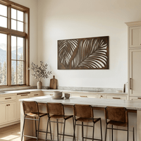 The Monolith Palm - Metal Wall Art - Umber
