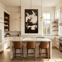 The Morning Flight - Metal Wall Art - Umber