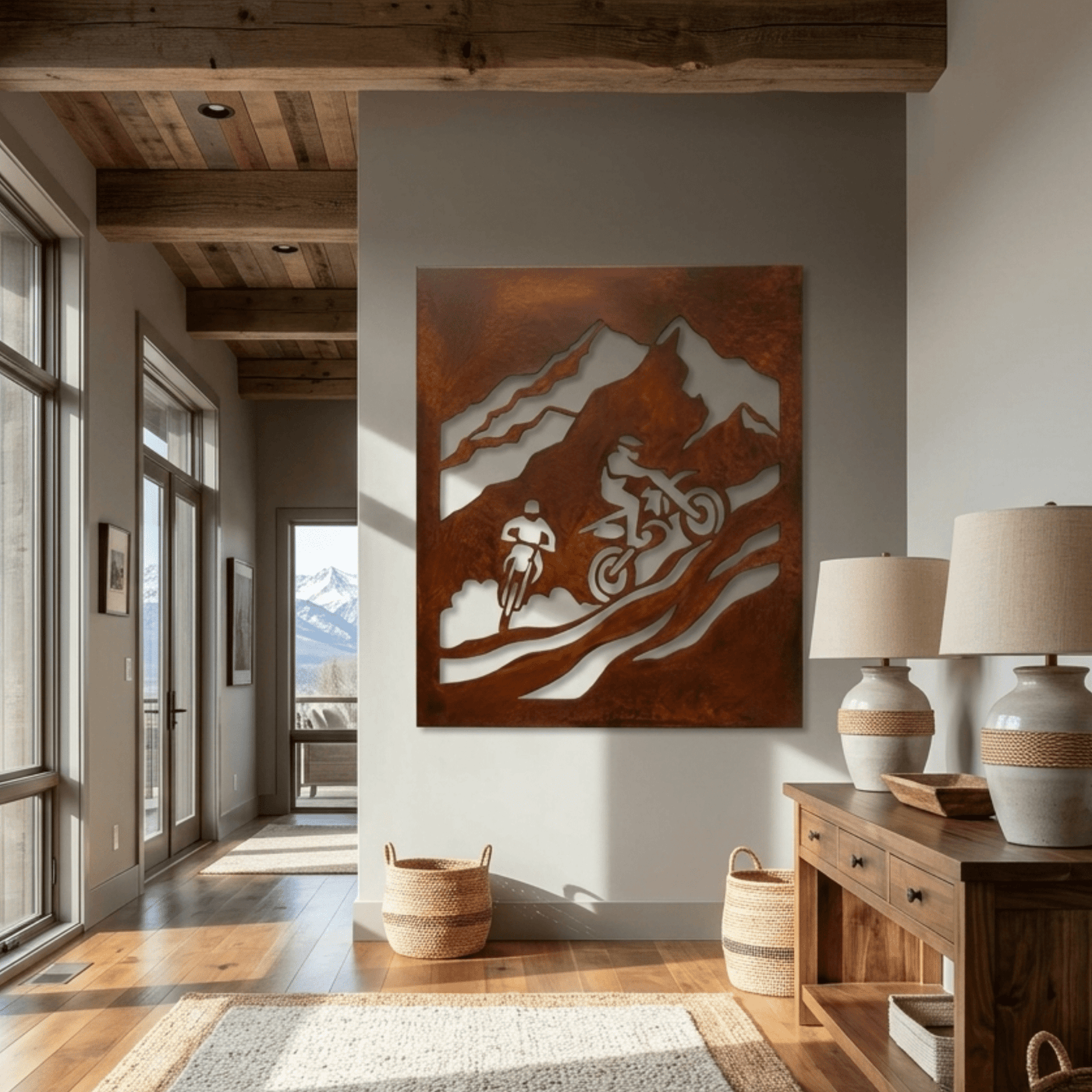 The Motocross Summit - Metal Wall Art - Oxide - Anthem Classic