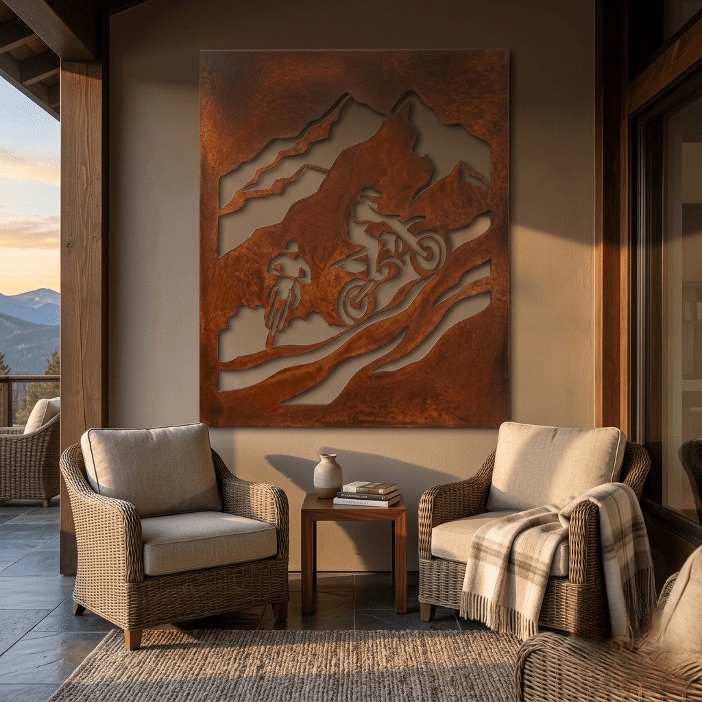 The Motocross Summit - Metal Wall Art - Oxide - Anthem Classic