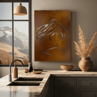 The Mount Elbert - Metal Wall Art - Oxide