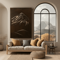 The Mount Elbert - Metal Wall Art - Umber