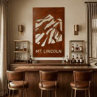 The Mount Lincoln - Metal Wall Art - Oxide