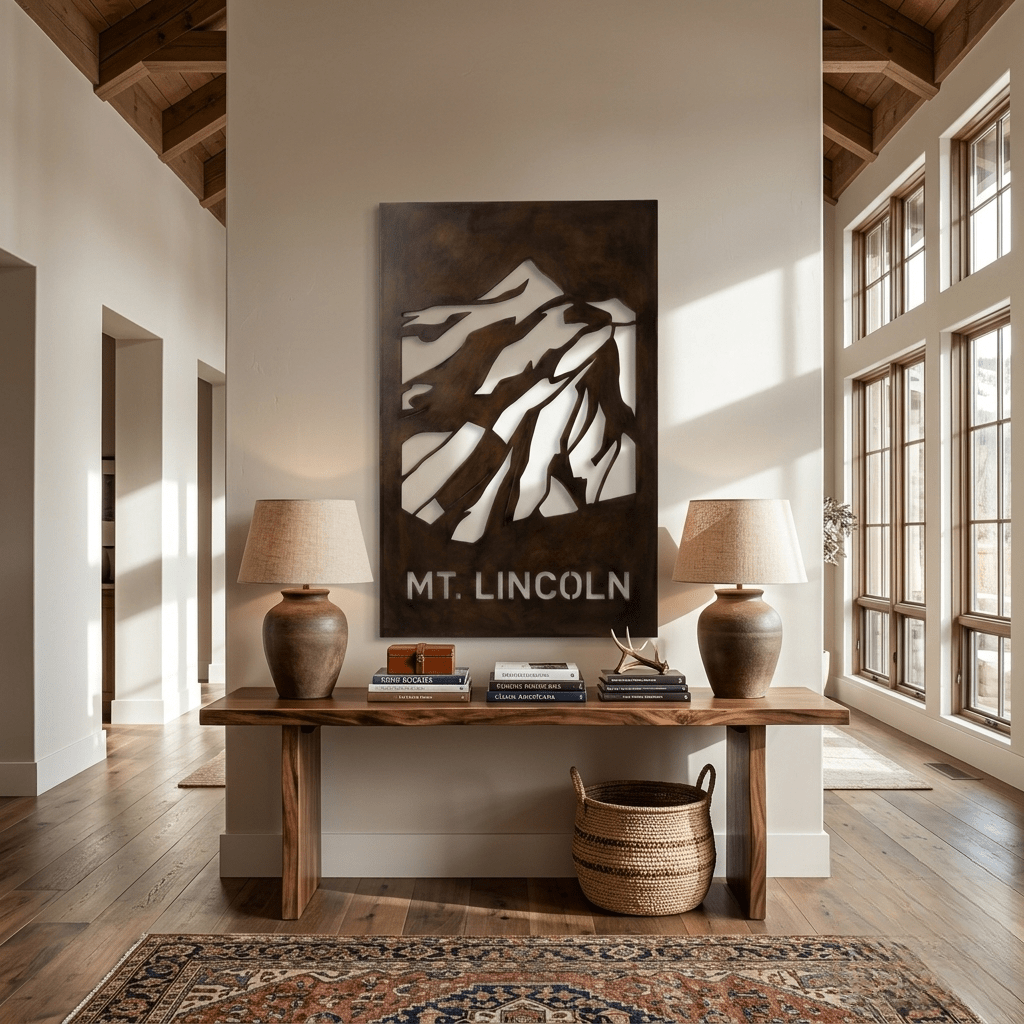 The Mount Lincoln - Metal Wall Art - Umber - Anthem Classic