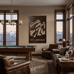 The Mount Lincoln - Metal Wall Art - Umber - Anthem Classic