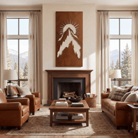 The Mount Whitney - Metal Wall Art - Oxide