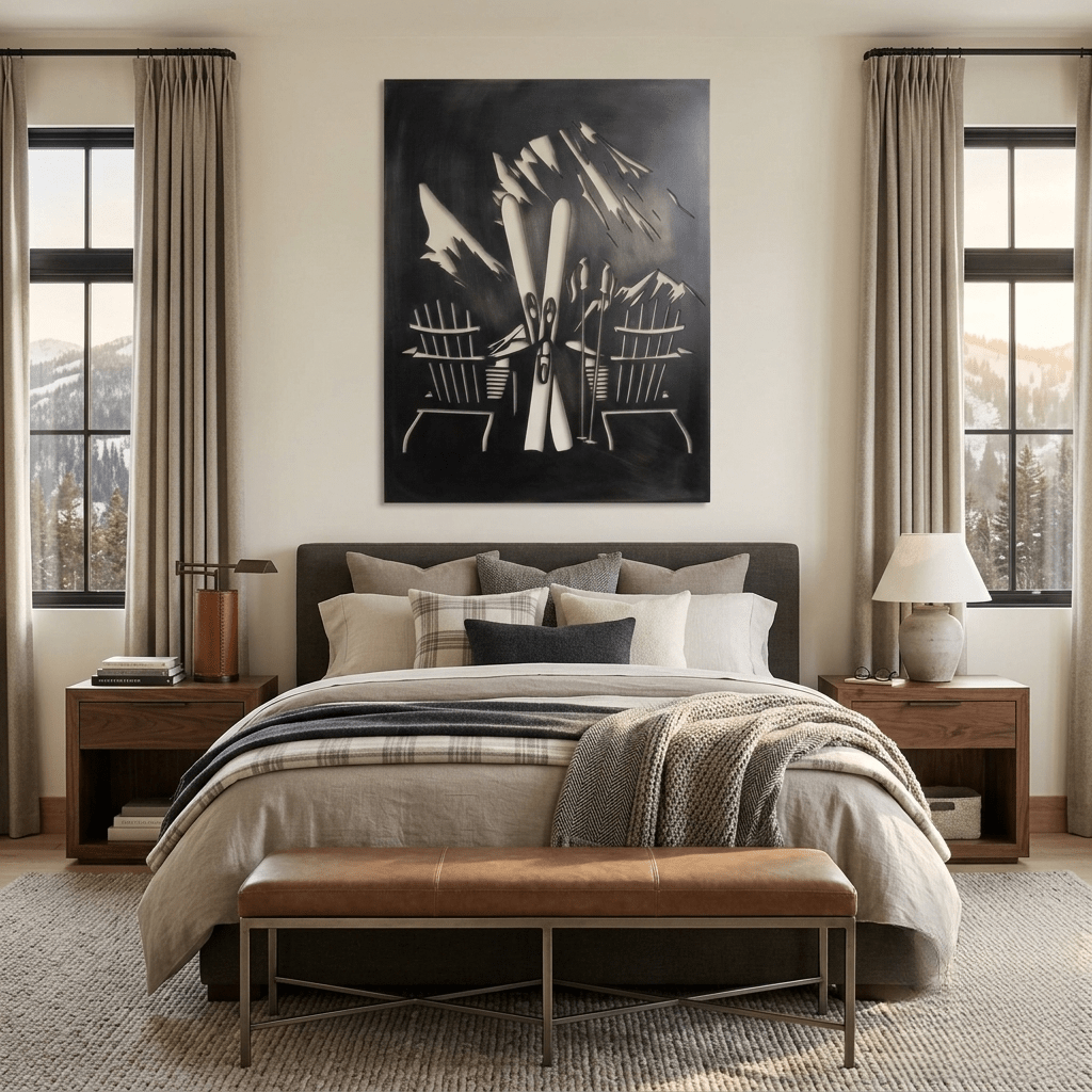 The Mountain Chairs - Metal Wall Art - Forge - Anthem Classic