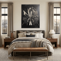 The Mountain Chairs - Metal Wall Art - Forge