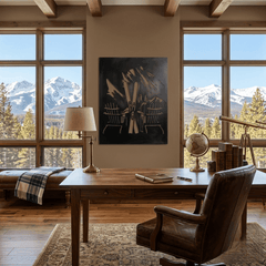 The Mountain Chairs - Metal Wall Art - Forge - Anthem Classic