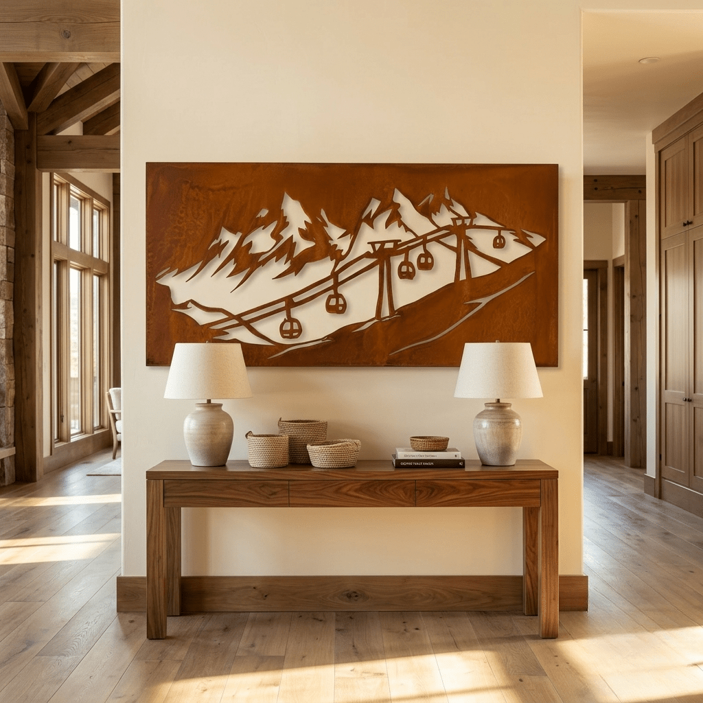 The Mountain Lift - Metal Wall Art - Oxide - Anthem Classic