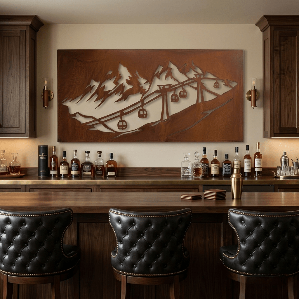 The Mountain Lift - Metal Wall Art - Oxide - Anthem Classic