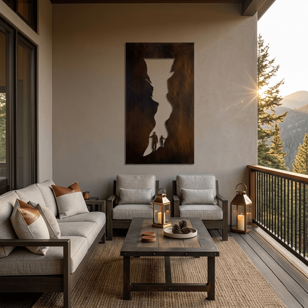 The Narrow Path - Metal Wall Art - Umber - Anthem Classic