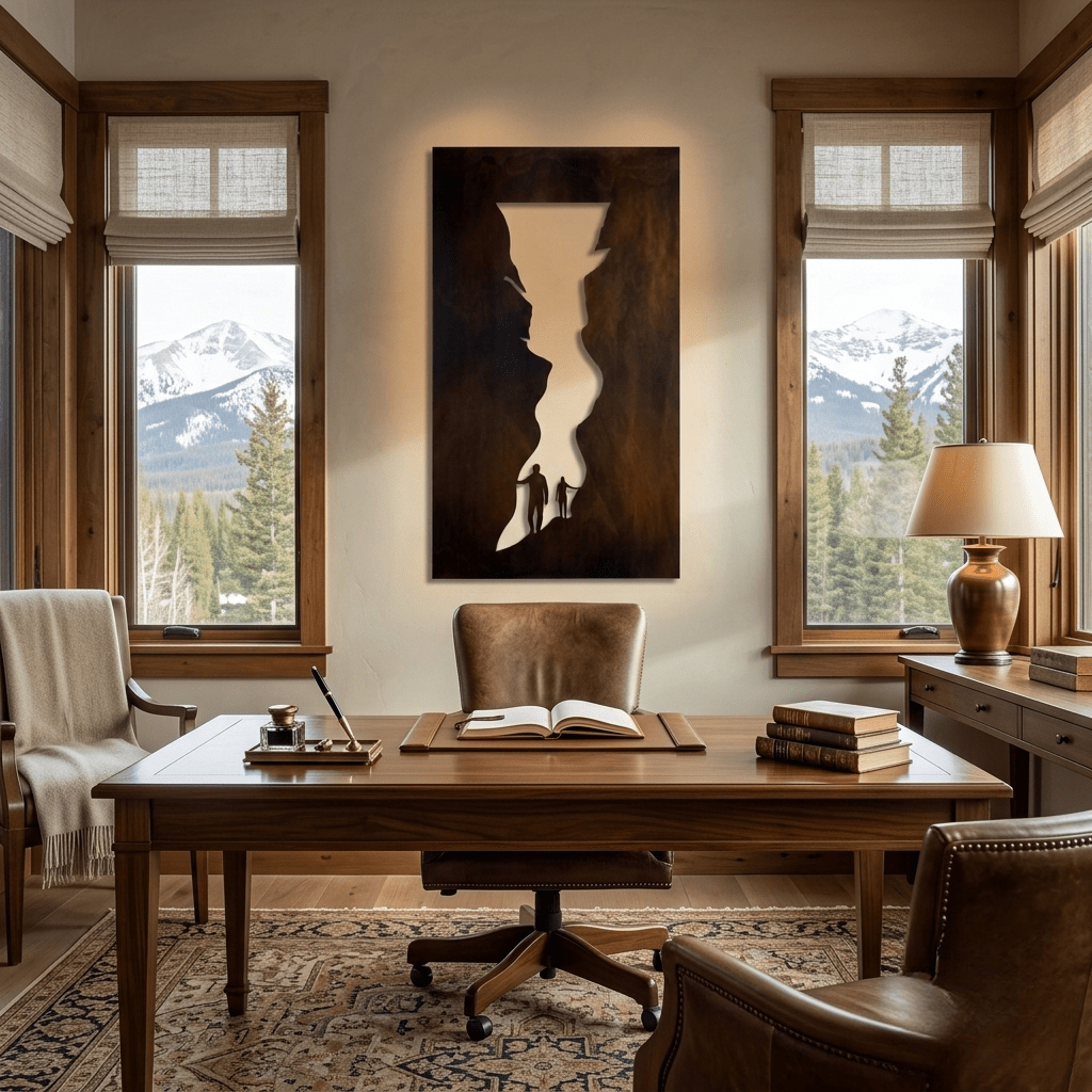 The Narrow Path - Metal Wall Art - Umber - Anthem Classic