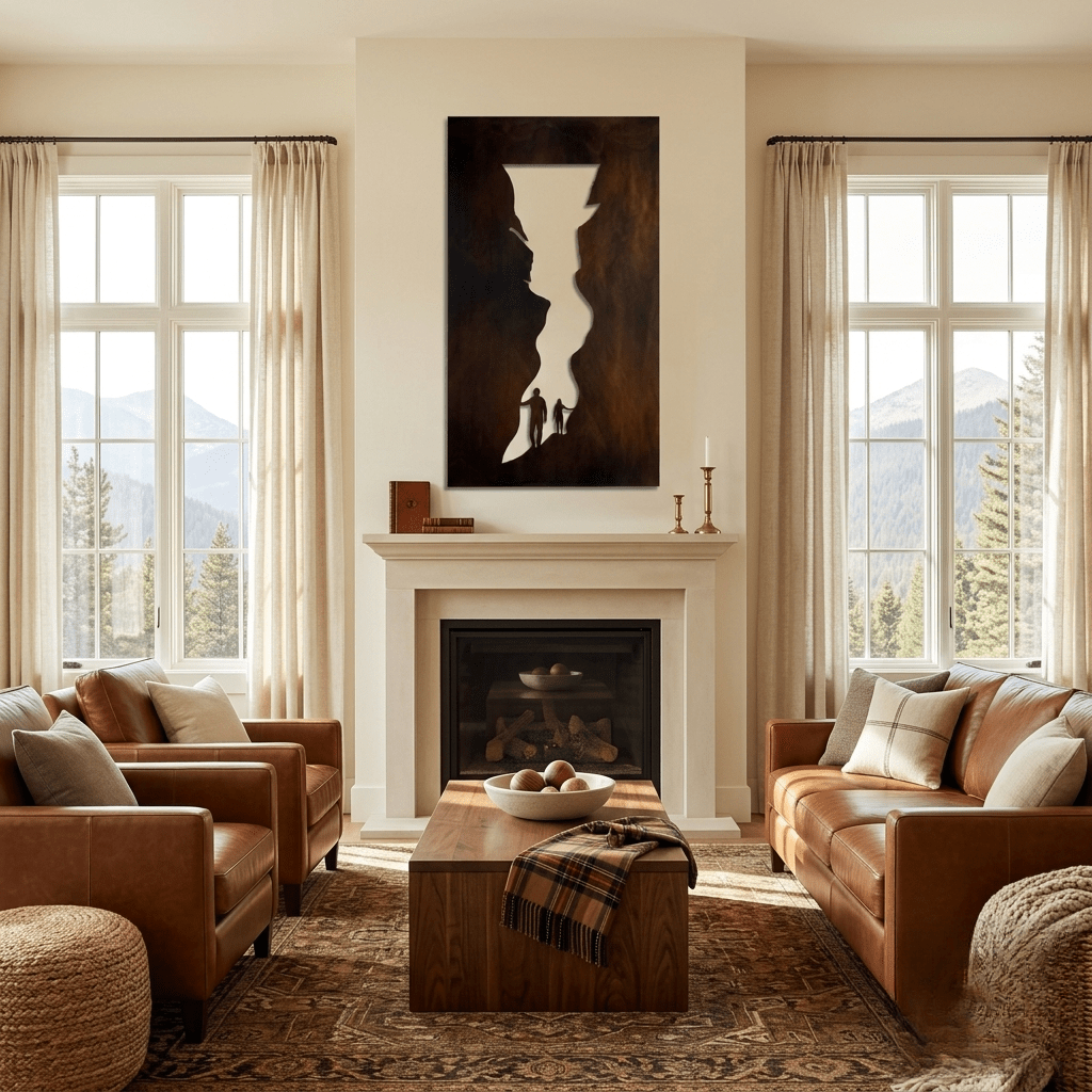 The Narrow Path - Metal Wall Art - Umber - Anthem Classic