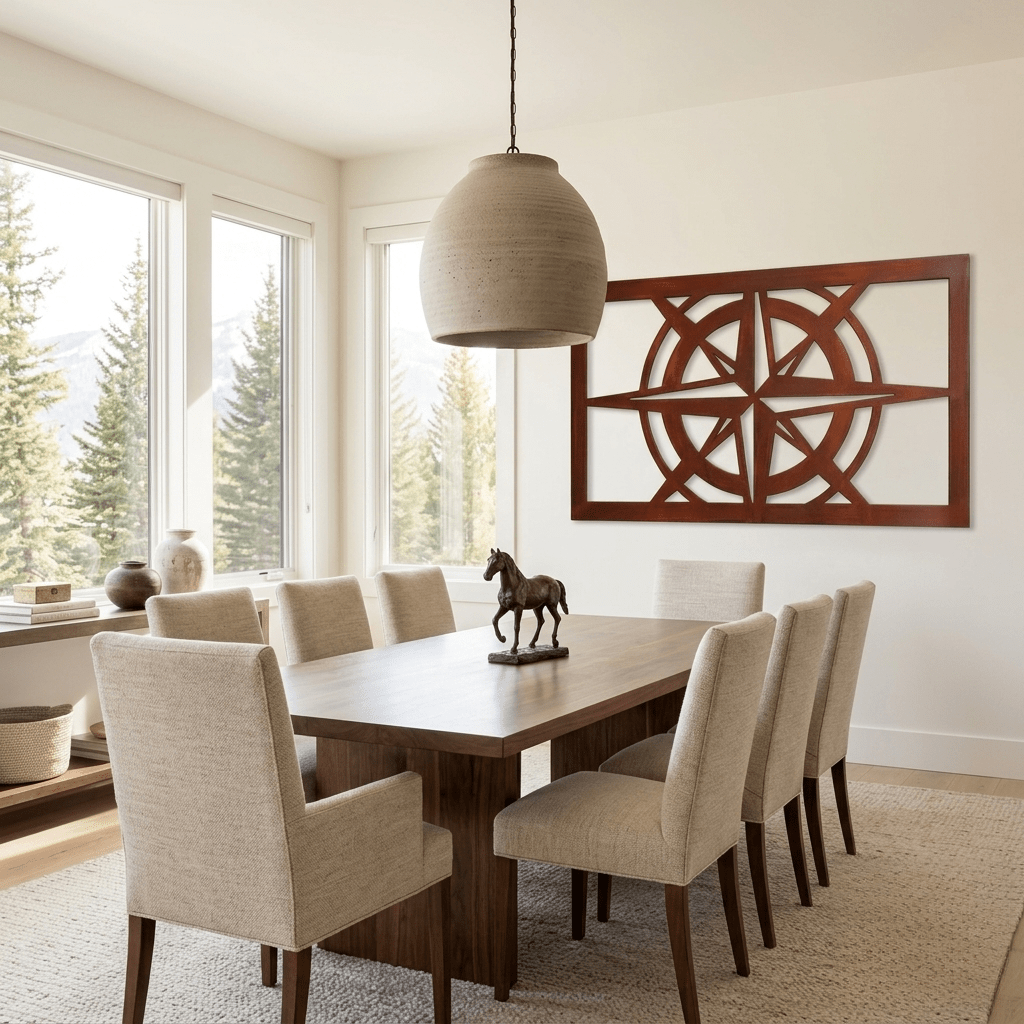 The Nautical Compass - Metal Wall Art - Oxide - Anthem Classic