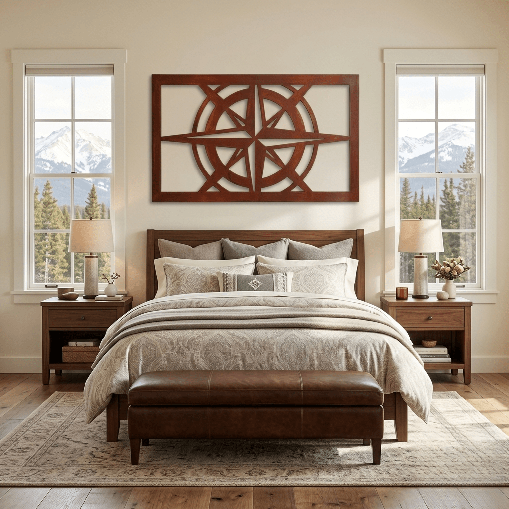 The Nautical Compass - Metal Wall Art - Oxide - Anthem Classic