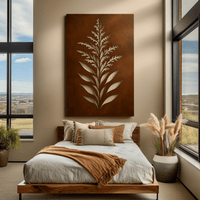 The Nebraska Goldenrod - Metal Wall Art - Oxide
