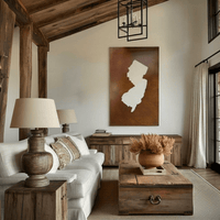The New Jersey - Metal Wall Art - Oxide
