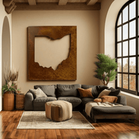 The Ohio - Metal Wall Art - Oxide